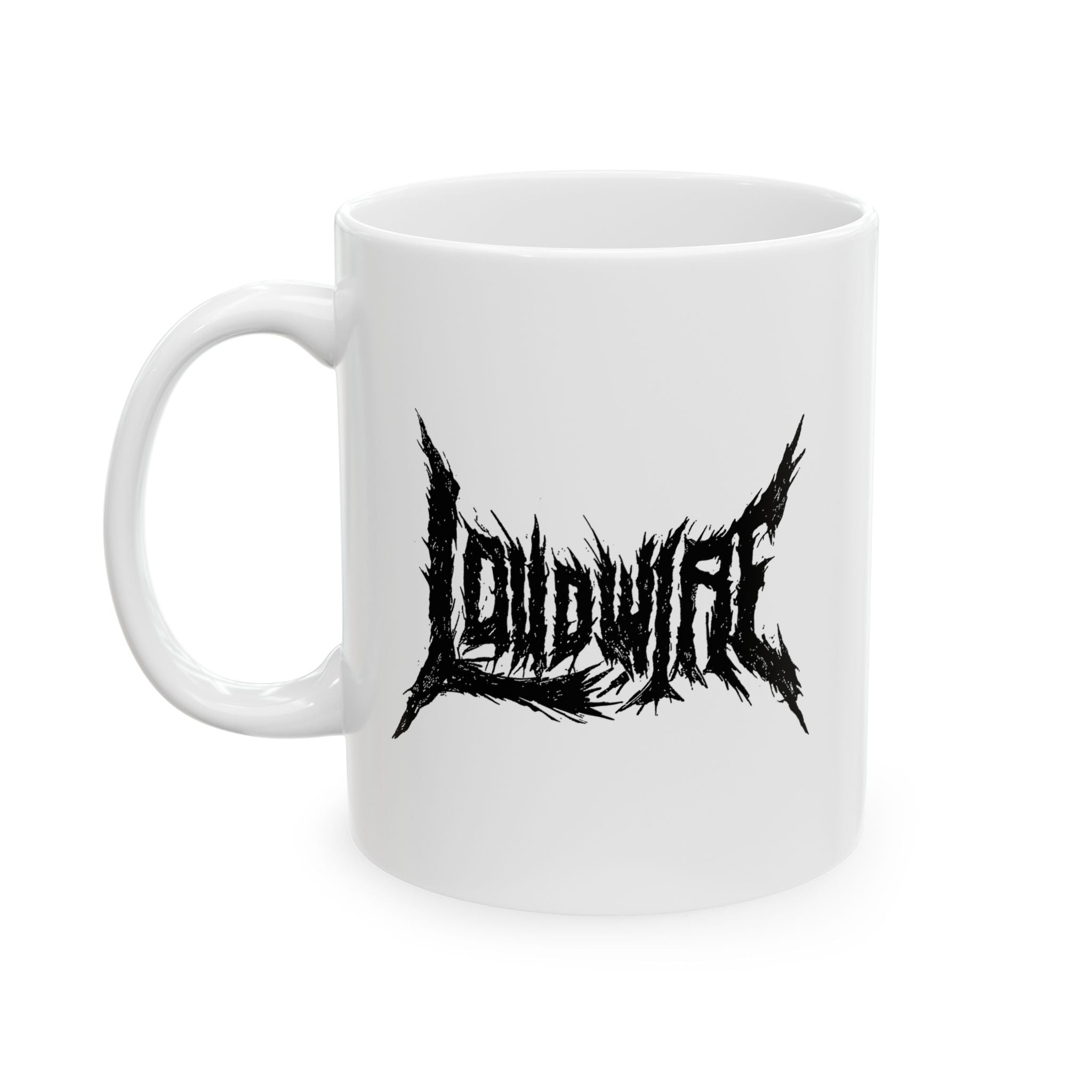 Loudwire Death Metal Logo White Mug