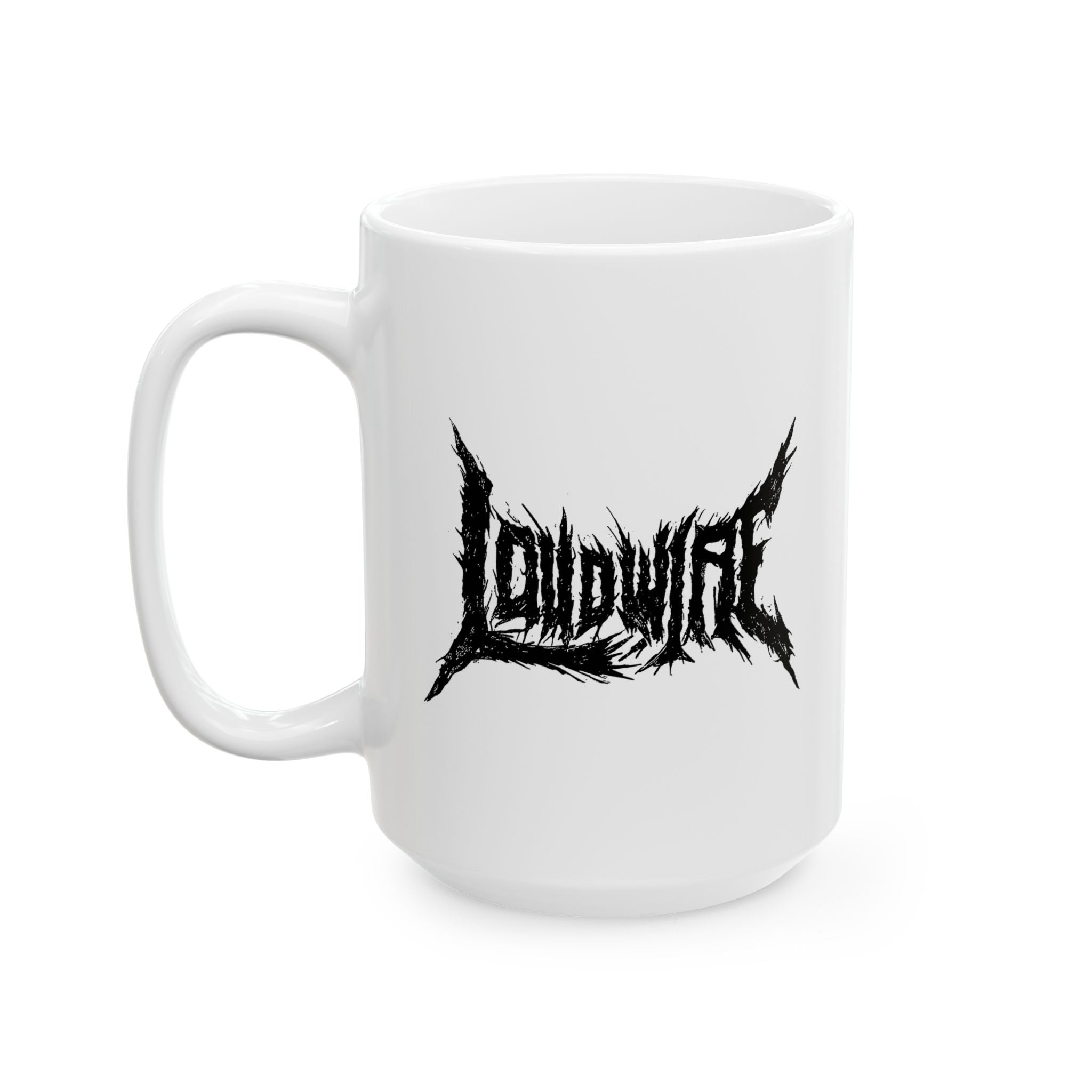 Loudwire Death Metal Logo White Mug