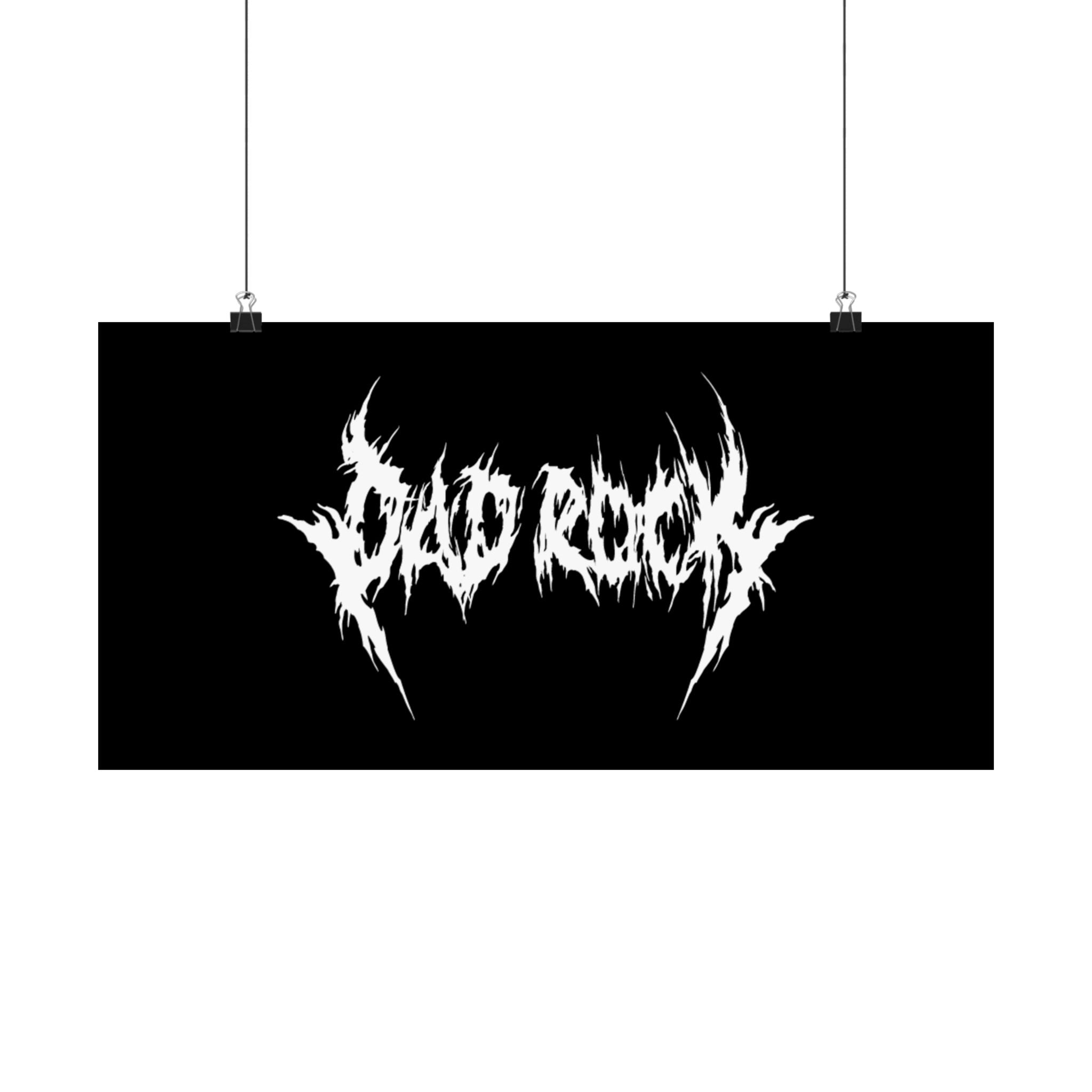 Dad Rock Death Metal Poster