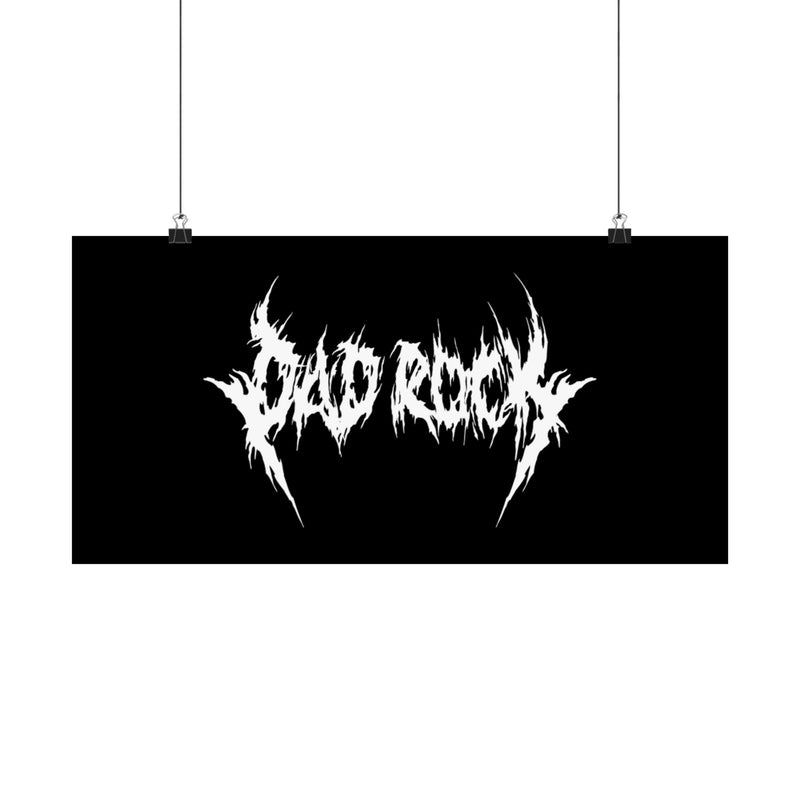 Dad Rock Death Metal Poster