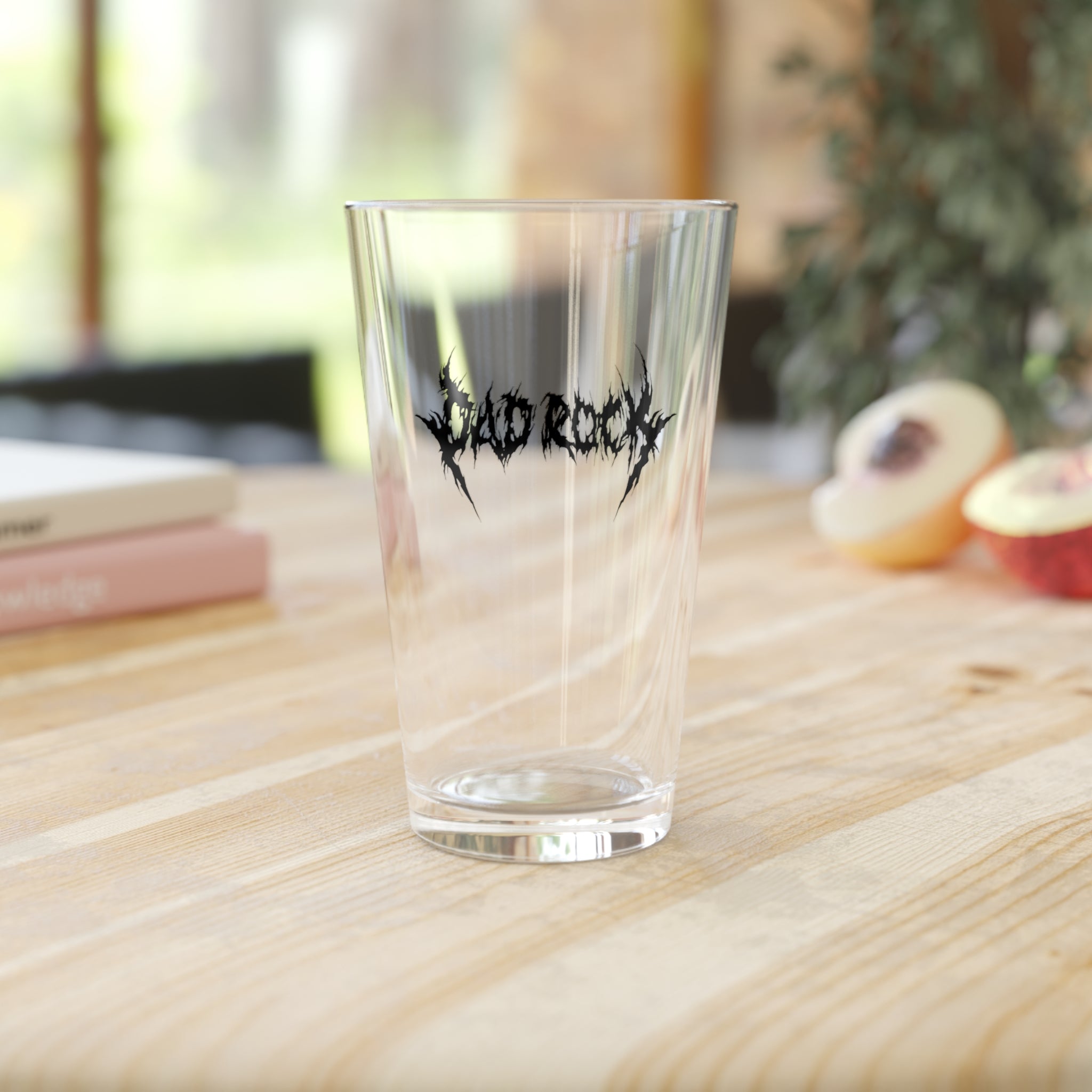 Dad Rock Death Metal Pint Glass