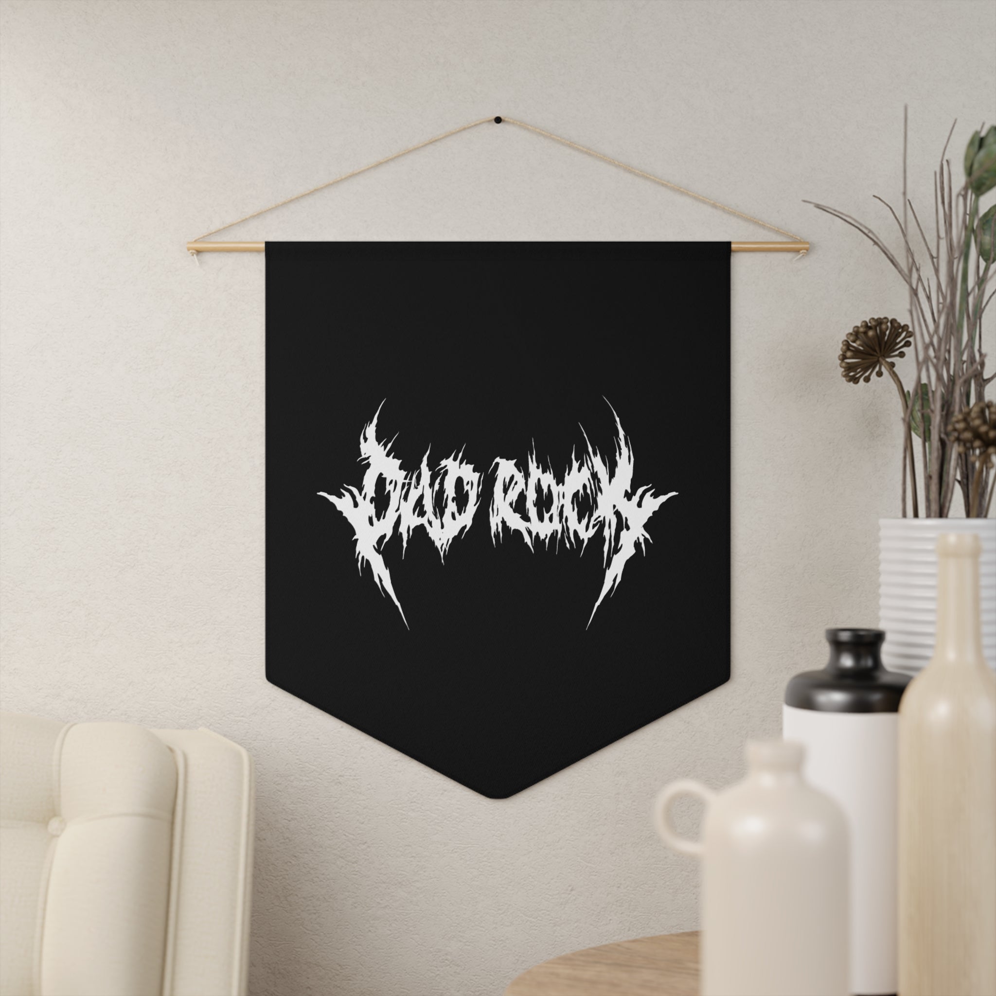 Dad Rock Death Metal Pennant