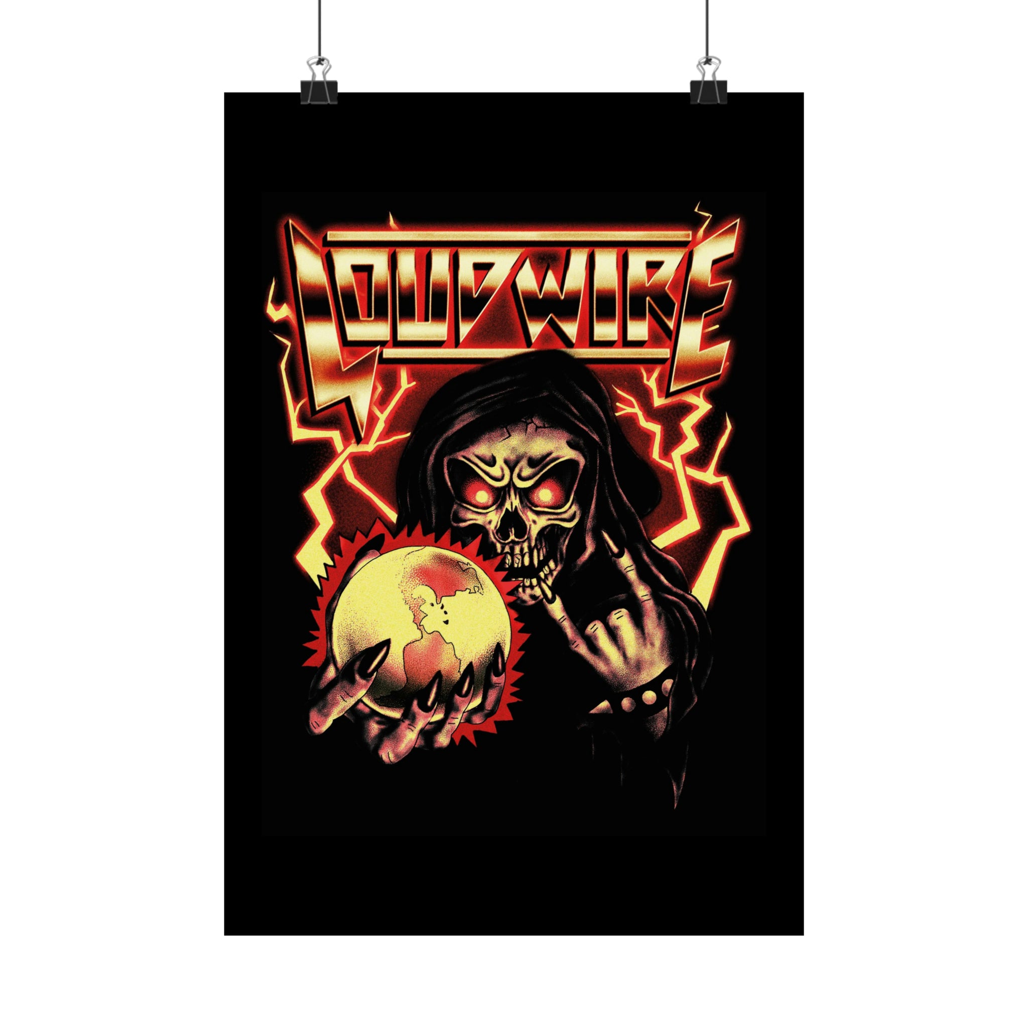 '80s METAL POSTERS (Gold)