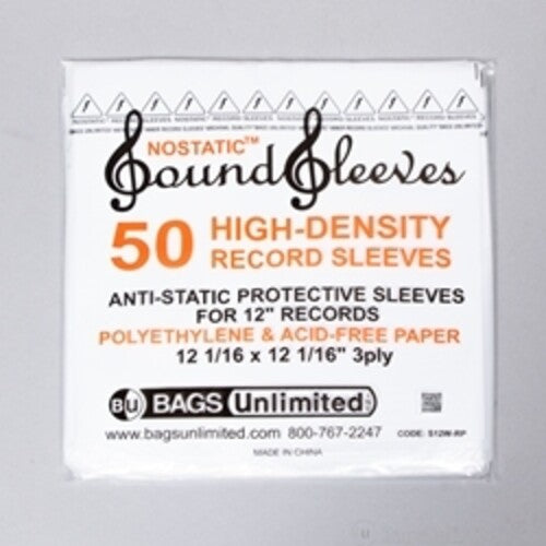 Bags Unlimited - Bu S12wrp Lp Inner Sleeve Nostatic 50pk Wht