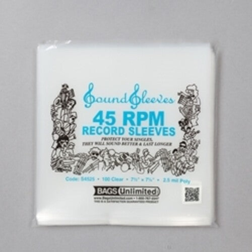 Bags Unlimited - Bu S4525 45 Rpm Lp Outer Sleeve 100 Cnt Clear