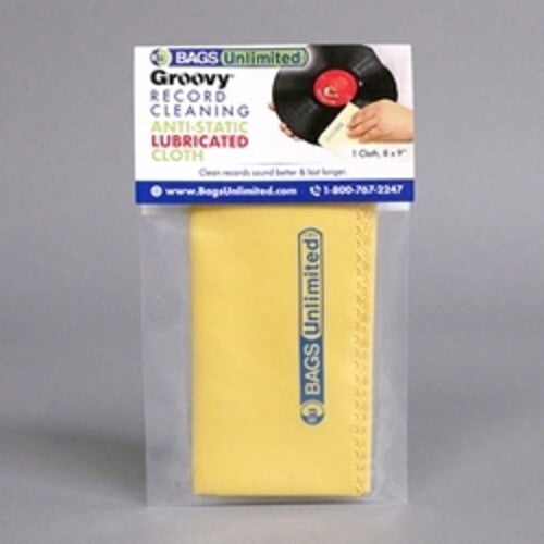 Bu Asa-2 Grvy Record Cleaning Cloth Microfiber Ylw - Bags Unlimited ASA-2 - Groovy Record Cleaning Cloth - Microfiber (Yellow)