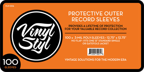 Vinyl Styl - Vinyl Styl Vsp006 12in Lp Outer Sleeves 100 Ct Clr