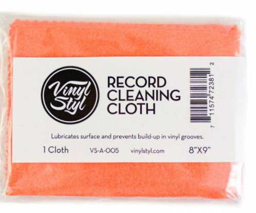 Vinyl Styl Vsa005 Record Cleaning Cloth Single Org - Vinyl Styl® VS-A-005 Vinyl Record Cleaning Cloth - Lubricated 8" X 9" (Single) (Orange)
