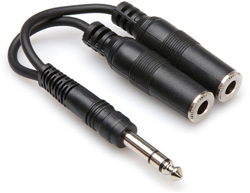Hosa Technology - Hosa Y Cable 1/4 in Trs to Dual 1/4 in Trsf