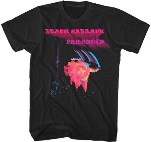 Black Sabbath - Paranoid Album Cover T-shirt - Black