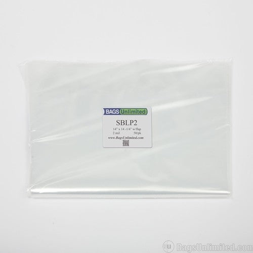 Bags Unlimited - Bu Sblp2 Lp Box Set Sleeve W/flap Poly 50cnt Clear