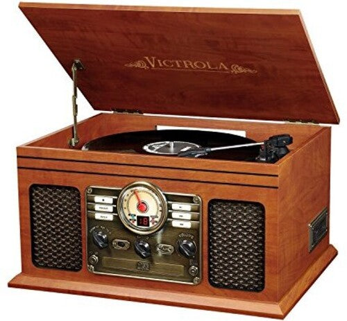 It Itvs200B 6/1 Ent Ctr Bt CD Trntbl Am Fm Mahogan - Victrola VTA-200B-MAH ITVS200B 6 in 1 Music Center Bluetooth CD 3Speed Turntable AM FM Mahogany (TURNTABLES)