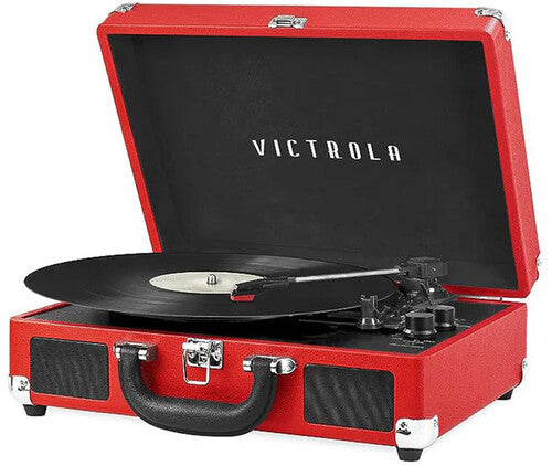 Victrola Vsc-550Bt-Red Journey Bt Turntable Red - Victrola VSC-550BT-Red Journey Bluetooth Suitcase 3 Speed Turntable Red (TURNTABLES)