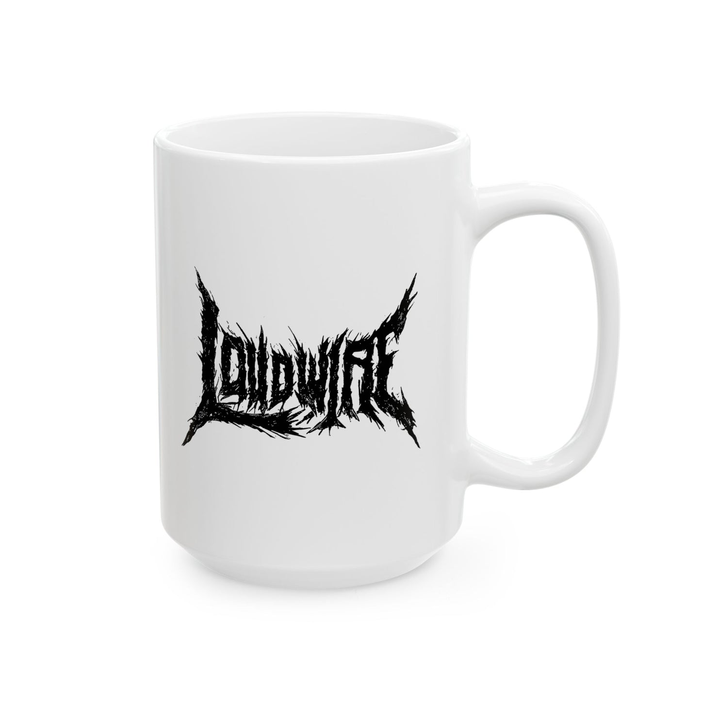 Loudwire Death Metal Logo White Mug