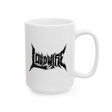 Loudwire Death Metal Logo White Mug