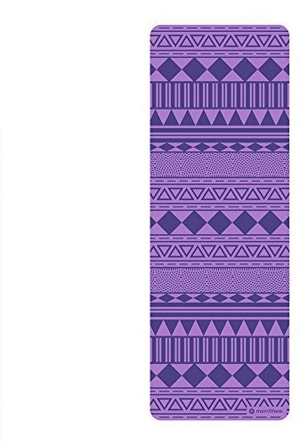 Stott Pilates Pilates & Yoga Mat Aztec (Purple) 0 - STOTT PILATES Pilates & Yoga Mat, Aztec (Purple) 0.25 inch / 6 mm