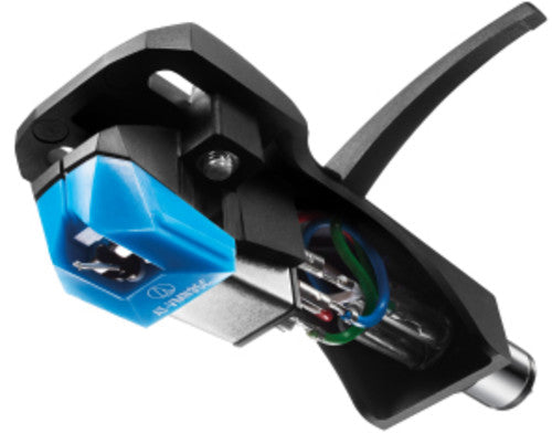 Audio Technica Atvm95C/H Hdshl Crtrdg Unv Blu Blk - Audio Technica AT-VM95C/H Headshell/Dual Moving Magnet Cartridge Kit (Black/Blue)