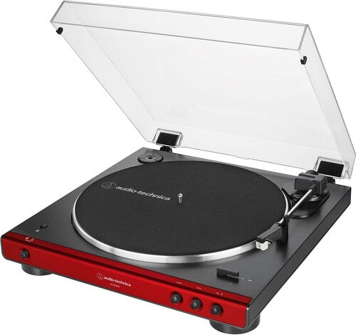 Audio Technica Atlp60Xbtrd Turntbl Bt Auto Red - Audio Technica AT-LP60XBT-RD Bluetooth Turntable -Fully Automatic - Belt-Drive (Red/Black) (TURNTABLES)
