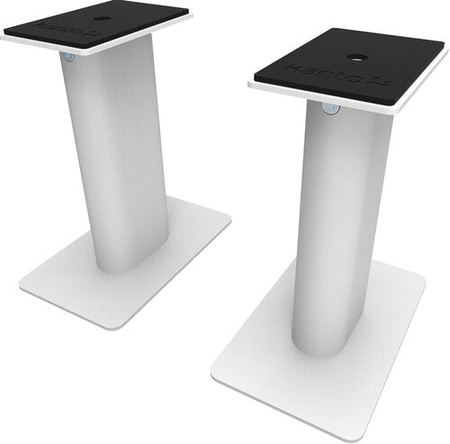 Kanto Sp9W Universal Desktop Speaker Stands White - Kanto SP9W Universal Desktop Speaker Stands - 9 Inch - 2 Pack - Steel (White) (SPEAKERS)