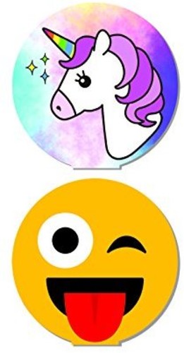 Retrak Etggunic Gravity Gripz 2Pk Phn AD Unicorn - Retrak Gravity Gripz 2 Pack - Smartphone Grip - Reusable (Unicorn Smiley)