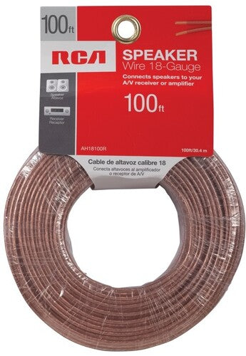 Rca Ah18100R Speaker Wire 18 Guage 100 Foot - RCA AH18100R Speaker Wire 18 Guage High Performance Wire 100 Foot (SPEAKERS)