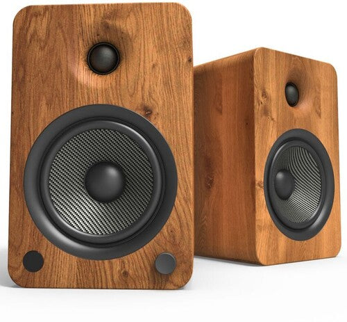 Kanto Yu6Walnut Powered Speakers Bt Preamp Walnut - Kanto YU6WALNUT Bluetooth Powered Speakers - 200 Watts - Phono Preamp (Walnut)