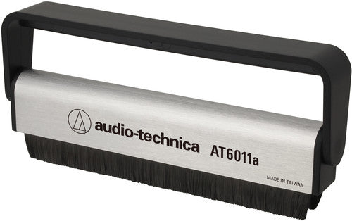 Audio Technica at6011a Anti Static Record Brush - Audio Technica AT6011A Anti Static LP Cleaning Brush  (Silver/Black)