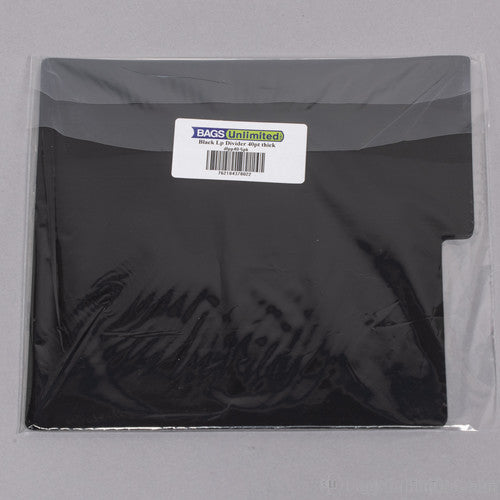 Bags Unlimited - Bu Dlpp40k5pk Lp Divider Cards 040mil Poly 5pk Blk
