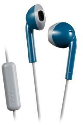 JVC HAF19MAH Vintage Earbuds IPX2 Sweat Proof Includes Mic & Remote (Khaki)