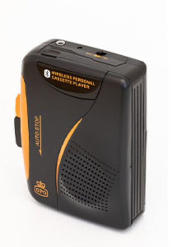 Gpo W/938B/Bt Personal Cass Plyr Bluetooth Blk/Org - GPO W/938B/BT Bluetooth Portable Personal Cassette Player / Recorder W/Headphones (Black)