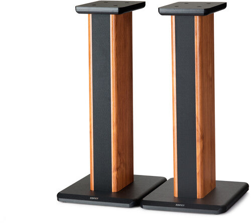 Edifier 4003653 Ss02 S2000Pro Spkr Stds Brn/Blk - Edifier SS02 S2000PRO / S1000DB Speaker Stands Pair - 26.5 Inches - Wood Grain (Brown/Black) (SPEAKERS)