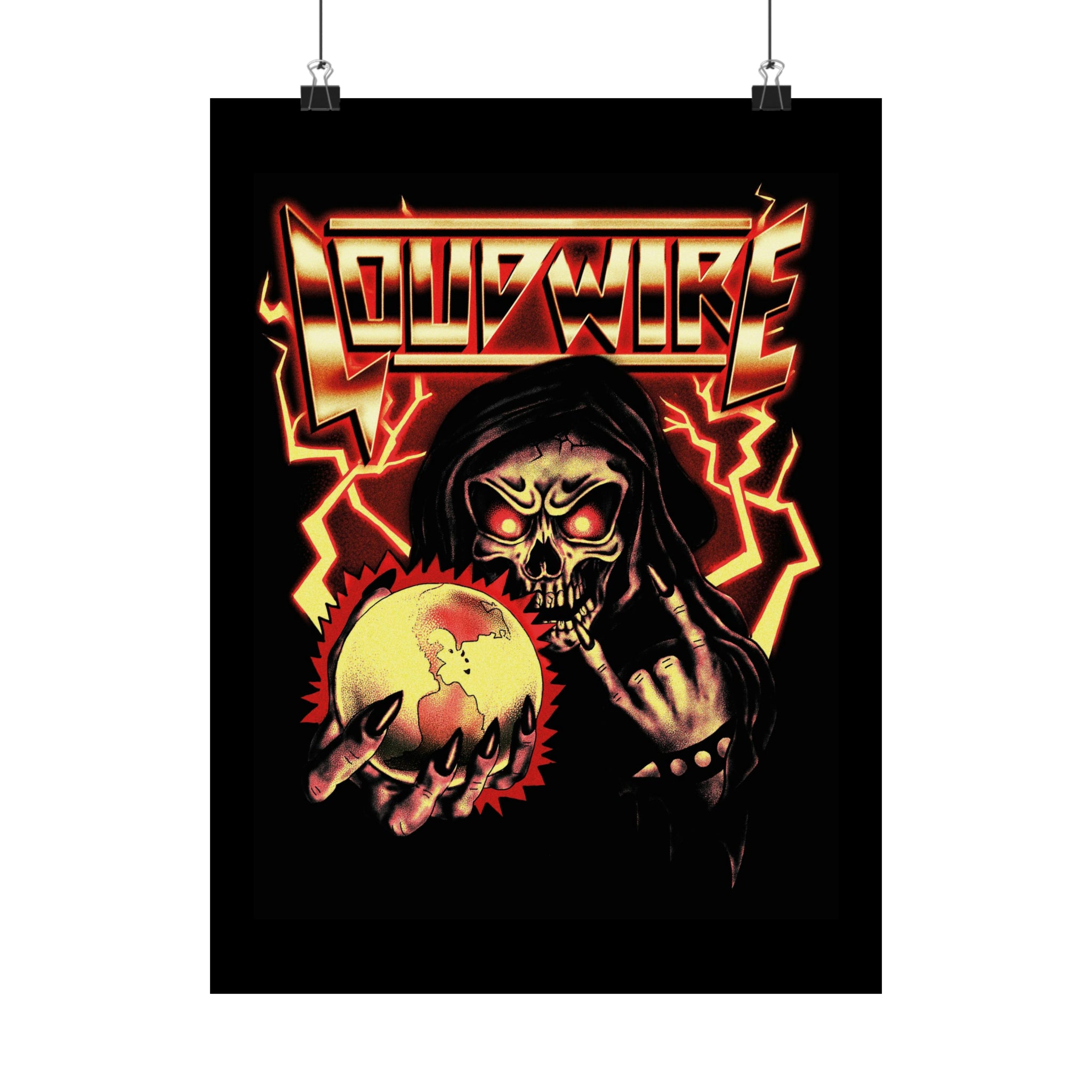 '80s METAL POSTERS (Gold)