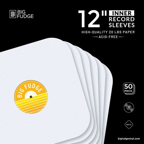 Big Fudge - Big Fudge Bfis12x50us 12in Rnd Crn Inslv 50 Pk Wht
