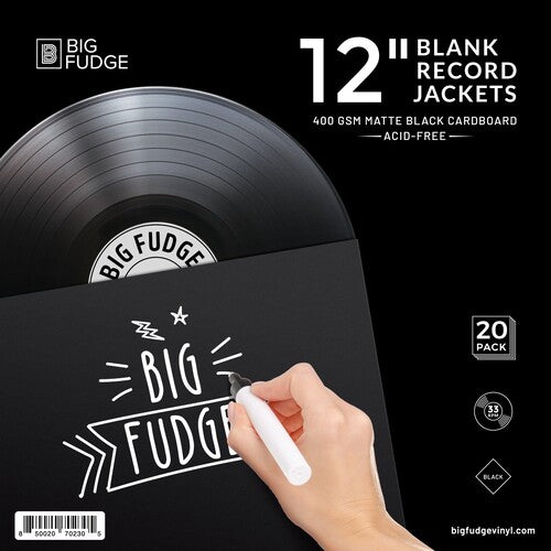 Big Fudge - Big Fudge Bfrj-b-12x20us 12in Blank Jackets 20p Bk