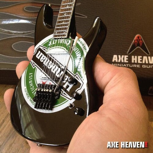 Axe Hvn Jh605 Jeff Hanneman Slayer Hanneman Logo G - Axe Heaven Green Hanneman Logo Mini Guitar Replica Collectible JH-605