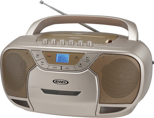 Jensen CD590C Bt Bmbx CD Cassette Recorder Am/Fm - Jensen CD590C Bluetooth Boombox CD Cassette Recorder AM/FM (Coral)