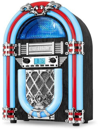 Victrola Vjb127 Nostalgic Cntrtp Jukebox Bt Fm Spk - Victrola VJB-127 Nostalgic Countertop Jukebox Bluetooth FM Built-in Speaker