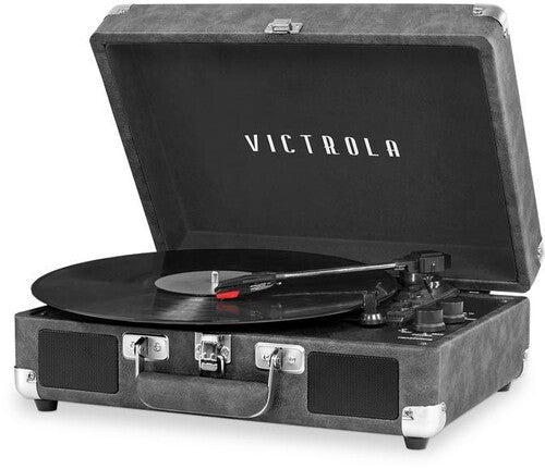 Victrola Vsc550Btgry Journey Bt Suitcase Tt Grey - Victrola VSC-550BT-GRY Journey Bluetooth Portable Suitcase Turntable (Grey) (TURNTABLES)
