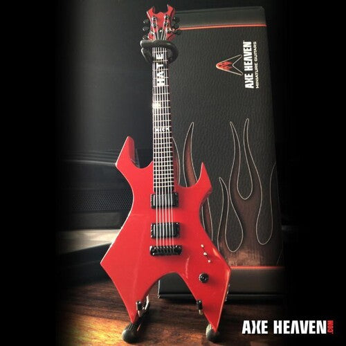 Axe Hvn Mt506 Mick Thomson Slipknot Red Warlock Ha - Axe Heaven Mick Thomson Red Signature Warlock Hate Mini Guitar Replica Collectible MT-506