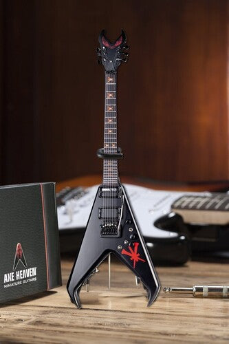 Axe Hvn Dg249 Kerry King Slayer Dean USA V Custom - Axe Heaven Kerry King Dean USA V Limited Edition Custom Mini Guitar Replica Collectible DG-249