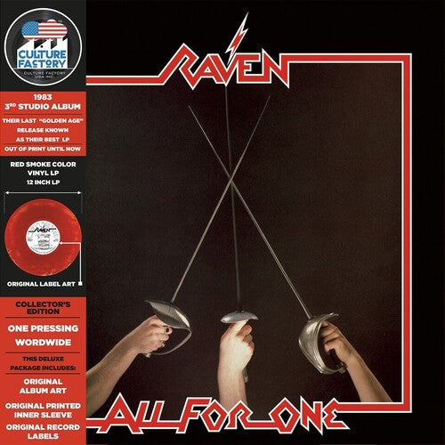 Raven - All For One - Red & Black Smoke Vinyl