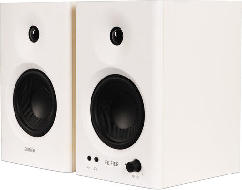 Edifier Mr4 Powered Studio Monitor 2.0 Speakers Wh - Edifier MR4 Powered Studio Monitor 2.0 Speakers 42 Watts (White)