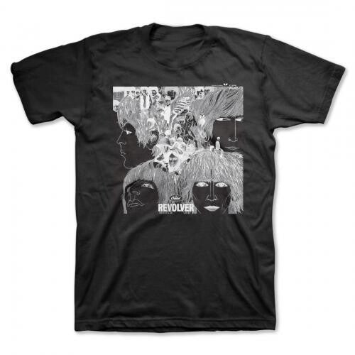 The Beatles Revolver LP Artwork Black Unisex SS Tee - T-shirt