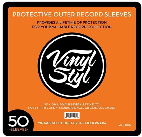 Vinyl Styl - Vinyl Styl Vsp014 12in Lp Outer Slv Pe 50 Cnt Clr