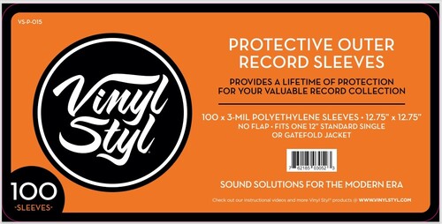 Vinyl Styl - Vinyl Styl Vsp015 12in Lp Outer Slv Pe 100 Cnt Clr