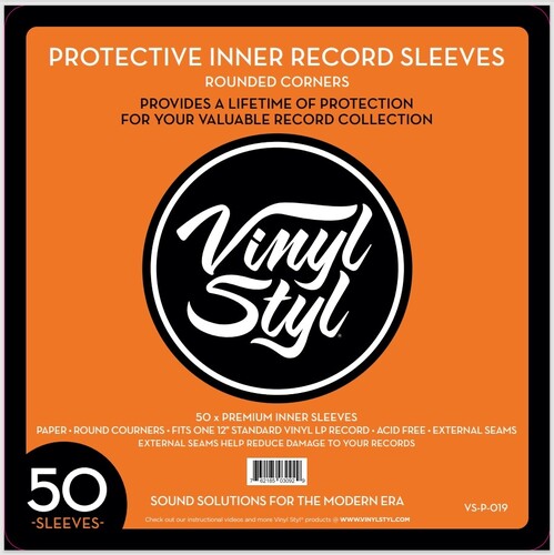 Vinyl Styl - Vinyl Styl Vsp019 12in Lp in Sl Rnd Crn 50ct Wht