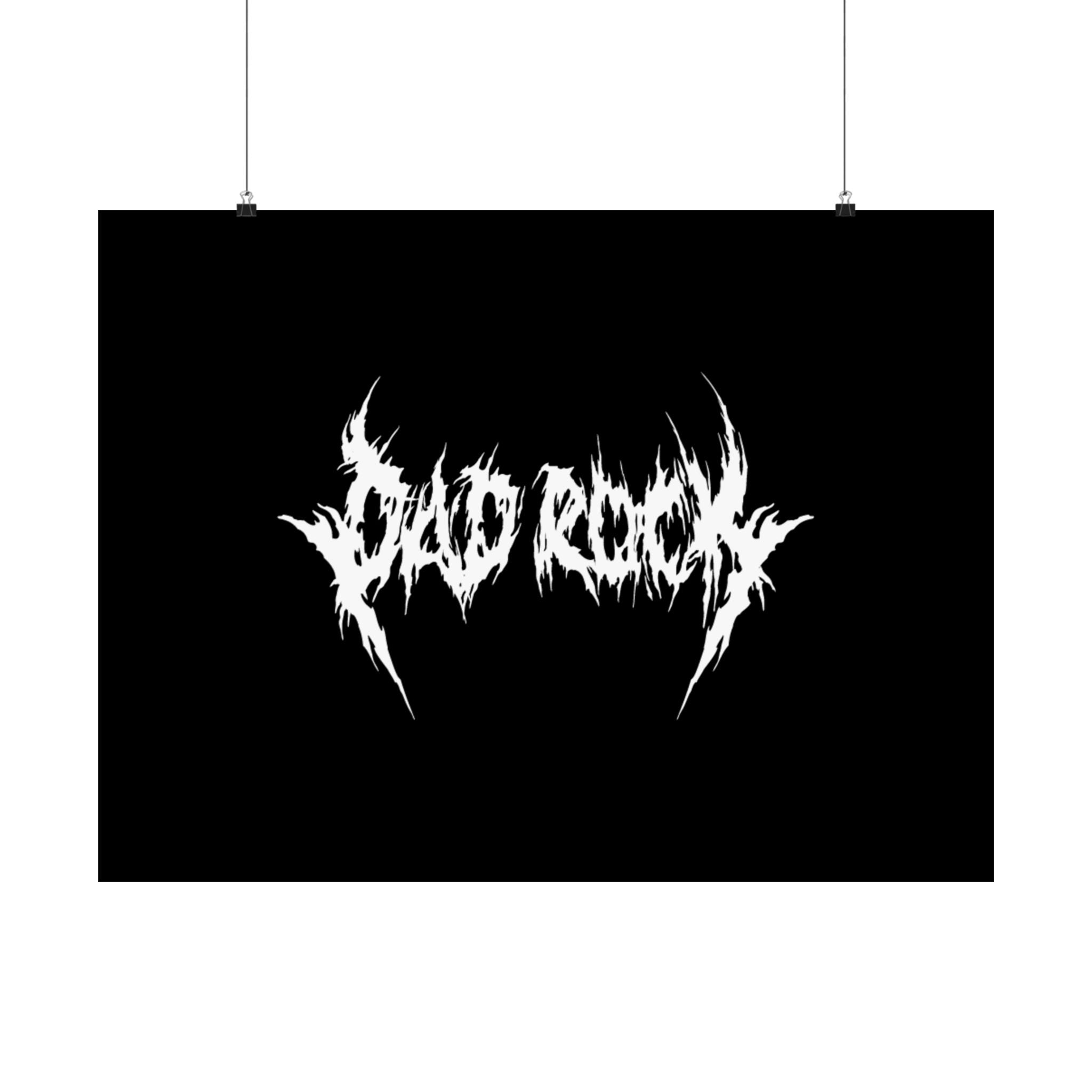 Dad Rock Death Metal Poster