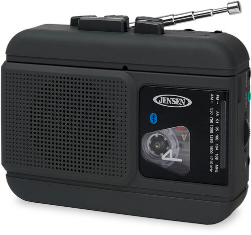 Jensen McR60 Personal Cassette Player/Rec Bt Am/Fm - Jensen MCR-60 Personal Portable Cassette Player/Recorder Bluetooth AM/FM Radio (Black)