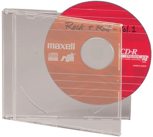 Maxell CD/DVD Replacement Jewel Box Single (Clear) - Maxell CD/DVD Replacement Jewel Box Single (Clear)