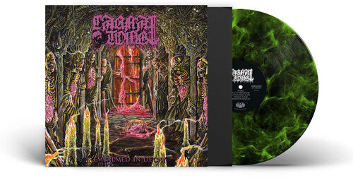 Carnal Tomb - Embalmed in Decay - Lime/black Marbled